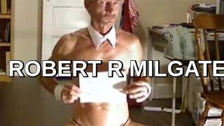 ROBERT R MILGATE TOTALLY EXPOSED WEARING BLACK STOCKINGS AND HIGH HEELS