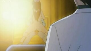 Hentai busty teen in uniform satisfies horny man
