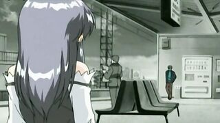 Hentai busty teen in uniform satisfies horny man
