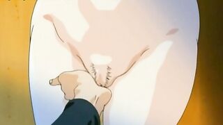 Hentai busty teen in uniform satisfies horny man
