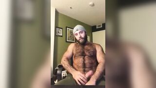 Hairy Lumberjack Shows Off his Cock ( No Cum )