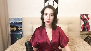Lusty cunt with mouth shows off her new vibrator and tells kinky fantasies