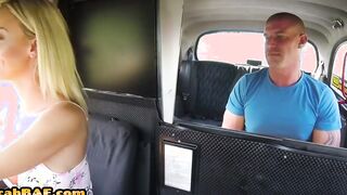 Cab client twat fucks long titties mom driver into vehicle