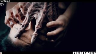 Real Life Anime - Rae Lil Ebony Is pounded her brains out by Alien