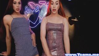 Tranny Enjoys Slurping Her Friend Big Cock