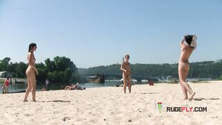 Breathtaking nude beach girl