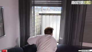 AMATEUREURO - Fat Housewife Seduces And Fucks Her Neighbour