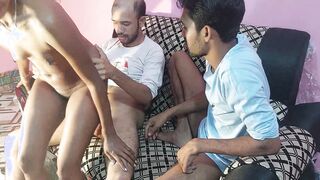 Amateur 3 way Indian village cunt with mouth having sex with 2 boyfriends