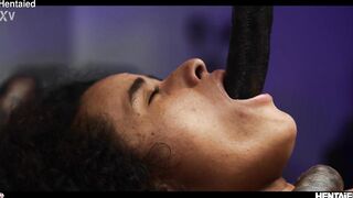 Real Life Animated - Mía Nix is Milked and wrecked by Alien Monster