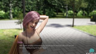 COLLEGE TIED #189 • She loves to play with her toy into outdoor