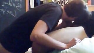 Bi-curious boys tasting each others cocks