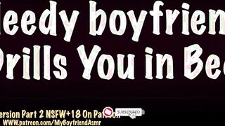 Needy Domina bf loves you allnight| Male moans l Groaning Making Out Spicy Lewd asmr BF Roleplay m4f