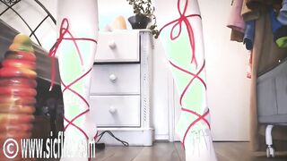 Slamming Her Hole on a Colossal Vibrator