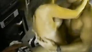 Woman having an insane orgasm