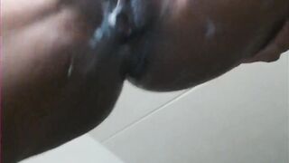 Rubbing my Long Clitoris. Strong Creamy