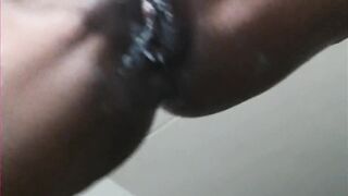Rubbing my Long Clitoris. Strong Creamy