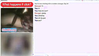 Horny brunette showing great ass on chat