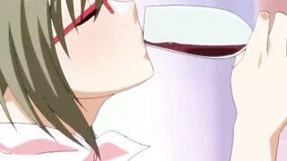 Hentai lovely teens have passionate sex