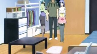 Hentai lovely teens have passionate sex
