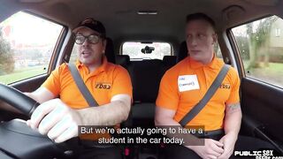 cougar huge boobies driver doggy styled by instructor into vehicle