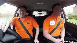 cougar huge boobies driver doggy styled by instructor into vehicle