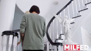 Sneaky Stepmom SPIES & Masturbates Watching her Step Daughter Suck her Bf's Penis — MILFED