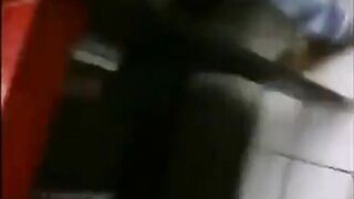 Sucking in a public restroom 2