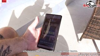 Mexican prostitute squirt outdoors for german guy