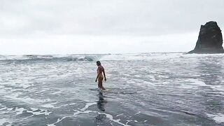 wild beach and wild women