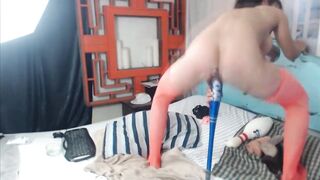 beauty cunt with mouth Nikki Ferrari fucks baseball bat & hammer drill