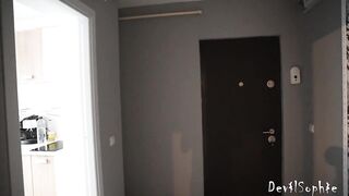 Huge Tit 19 year old Spy in Kitcken by her stepdad