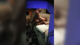 Smoking blonde screams as she gets dicked by big black cock