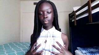 YOUNG EBONY BARELY LEGAL SOLO