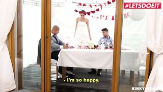 LETSDOEIT - Czech Bride Cindy Shine Cheat Hubby With Stepbro