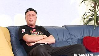 Pierced blondie taking dick