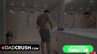 Dad Crush - Turned On Step Dad Can't Resist His Huge Tit