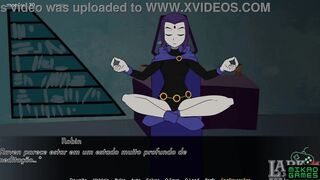 young woman Titans ep 8 Looking at Starfire, Raven and Beast cunt with mouth Twat