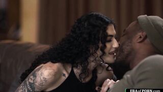 Tattooed girl asks a friend to fuck her