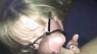 Old milf begged me to suck my black cock on vid