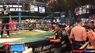 Muay Thai fight and sex at home after