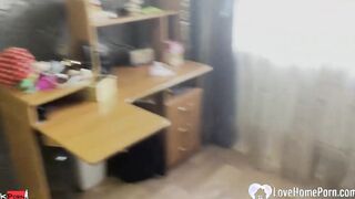 Gf demands filthy sex on the floor