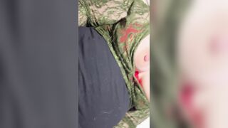 Old MILF into panties takes a load of cum into her cunt