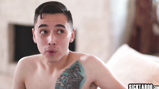 Stepmom caught stepson fucking mature