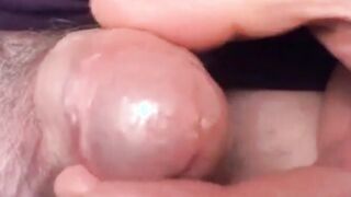 Older Man Uncut Cock Wanking and Masturbation