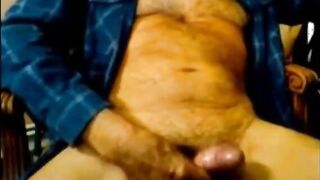Grandpa bear cums