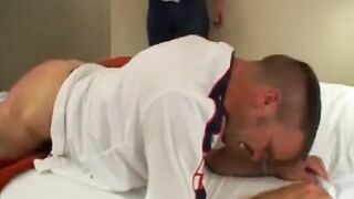 Fag loves spanking
