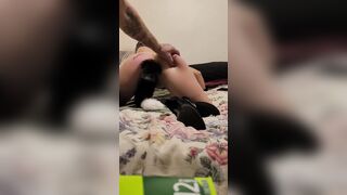 Anal Bae part two handcuffed, spanked with dildos