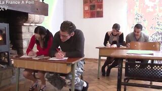 Sex education class that turns in an group sex!