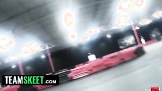 TeamSkeet - Curvy hot Takes Off Her Tight Jumpsuit And Twerks Her Long Fat Booty On Hard Dick