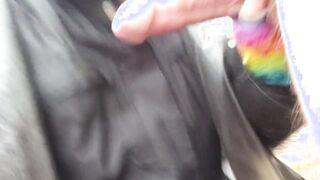 She Sucks His COck ANd Licks His Bootyhole In Public